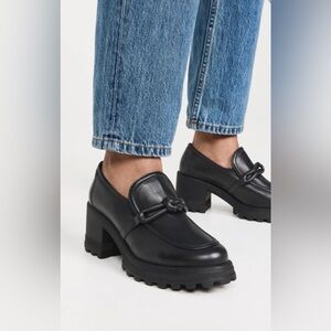 Voile Blanche Carine Loafers in Black